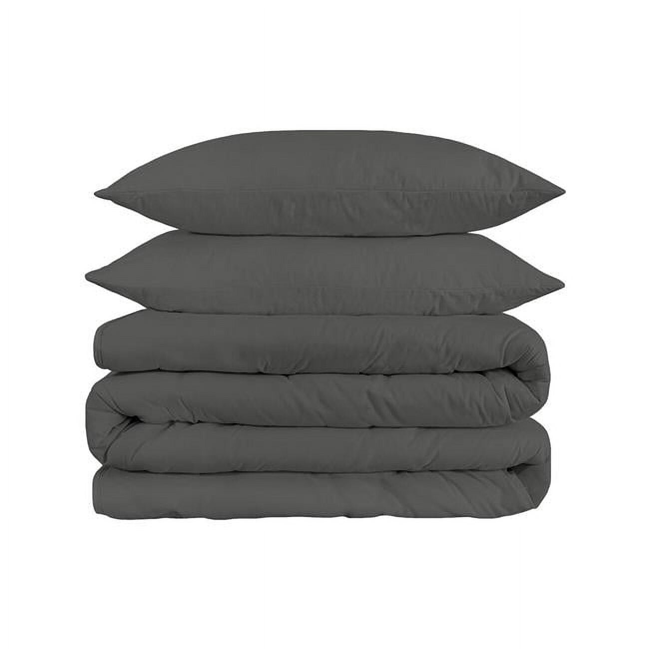 

Комплект одеяло с подушками HomeRoots King Size, серый