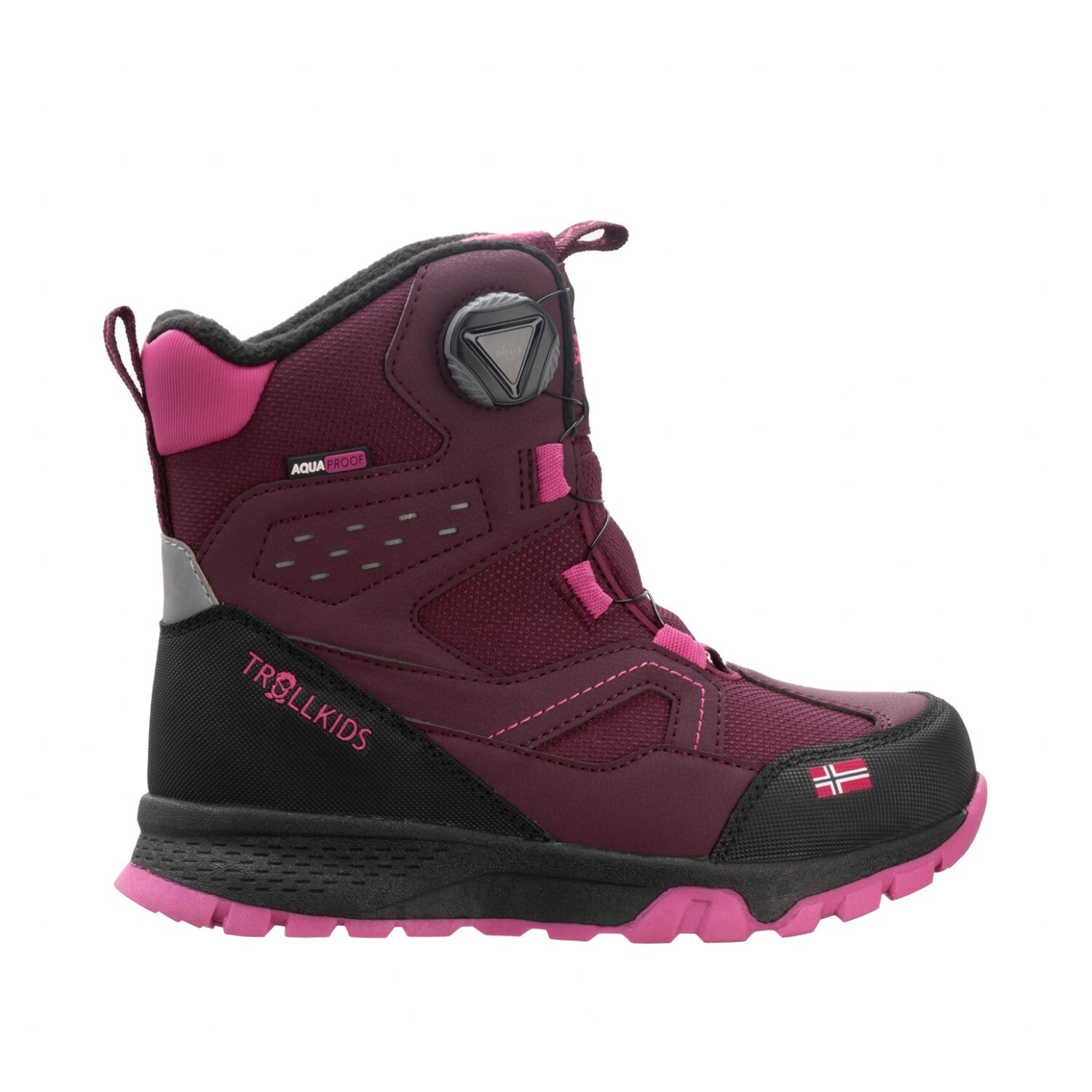 

Зимняя обувь Trollkids Kirkenes Winter Boots, цвет Redwood/Magenta