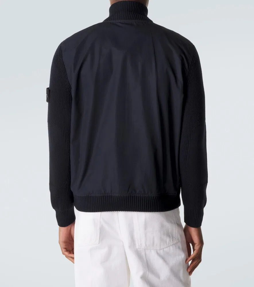 Хлопковая куртка-бомбер Compass Stone Island, синий — фото 4