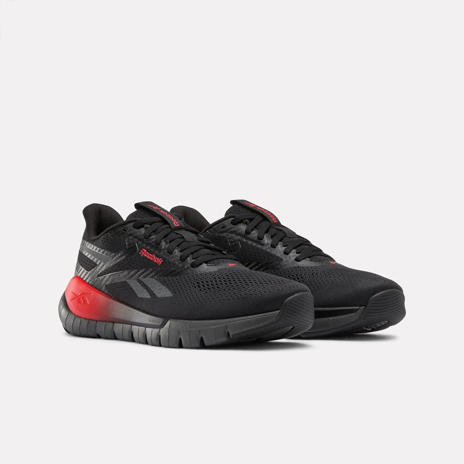 Кроссовки Reebok Unisex Flex Trainer, Black Grey6 Sport Red — фото 4