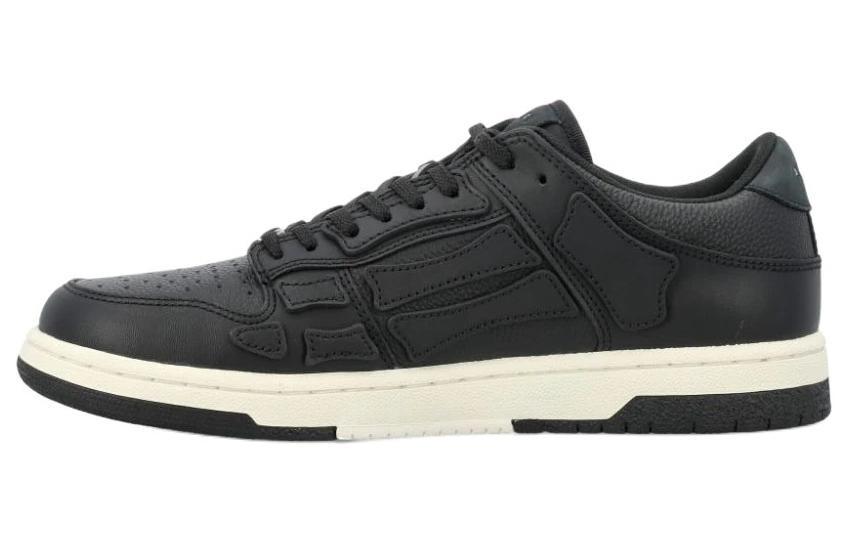 Кроссовки Amiri Skel Top Leather Sneakers, черный