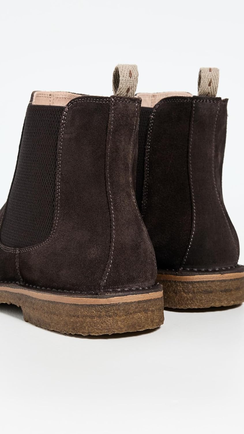 Мужские ботинки челси Astorflex Bitflex из замши с креповой подошвой, Dark Chestnut — фото 3
