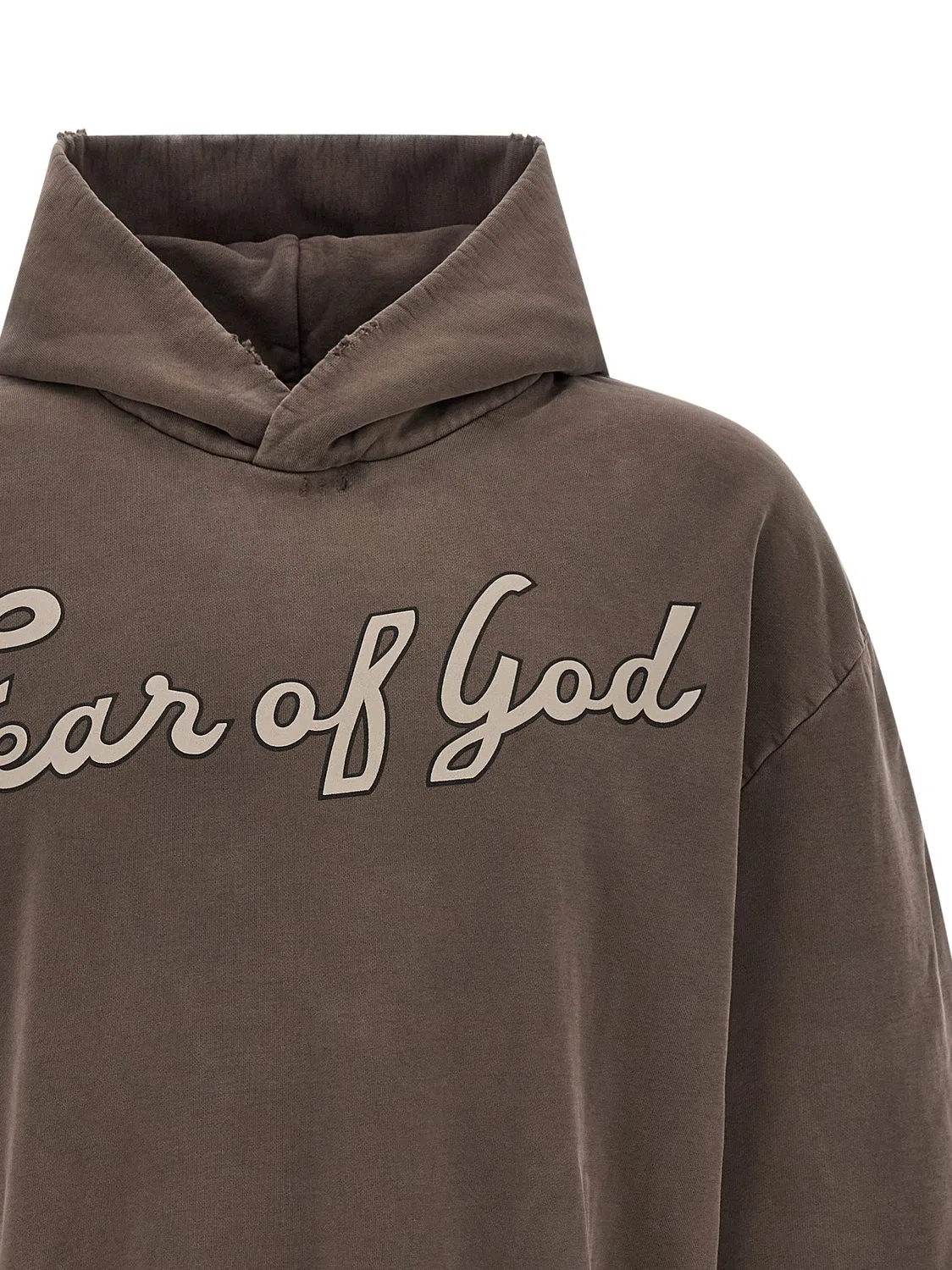 Худи «26 Classic Half Raglan» Fear Of God, коричневый — фото 3