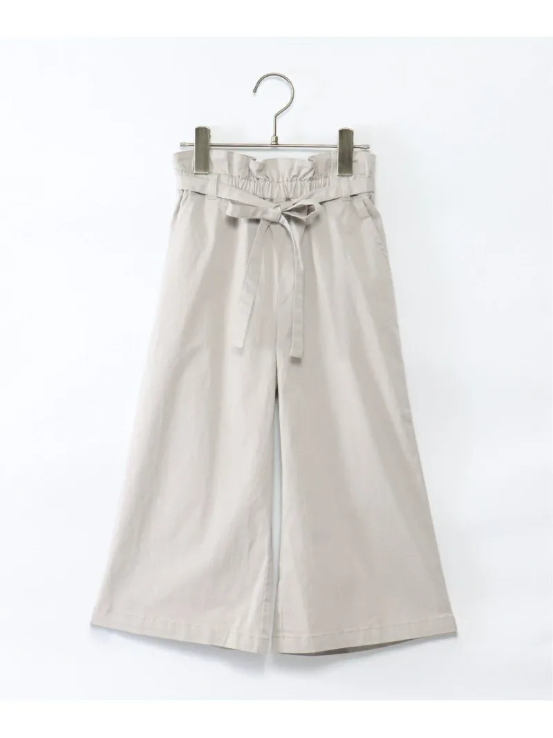 Широкие брюки с присборенной талией (100-160 см) Ikka, цвет Light Gray