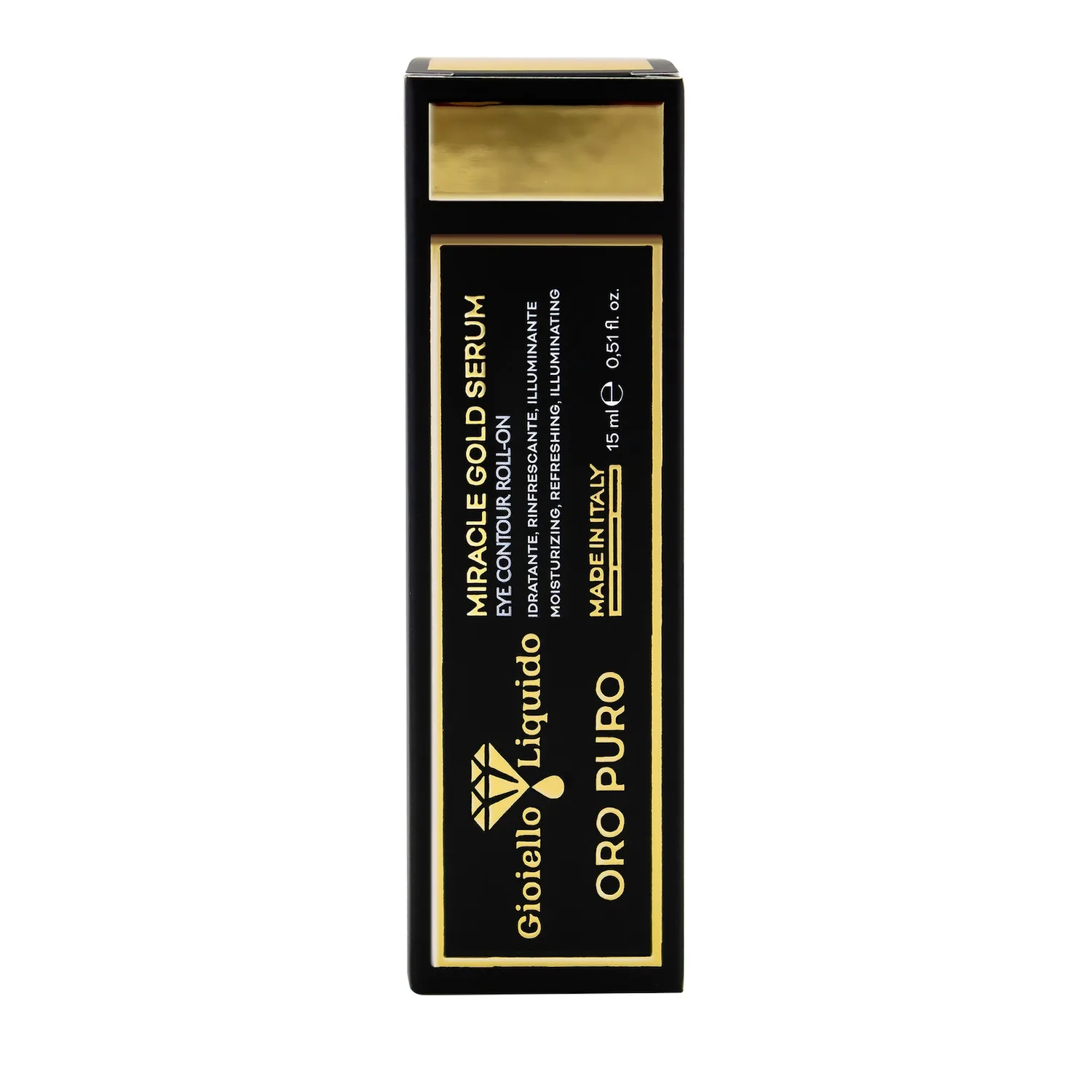 Роликовый аппликатор для глаз Miracle Gold Serum Eye Contour Roll-on “Чистое золото” Gioiello Liquido, 15 мл — фото 4