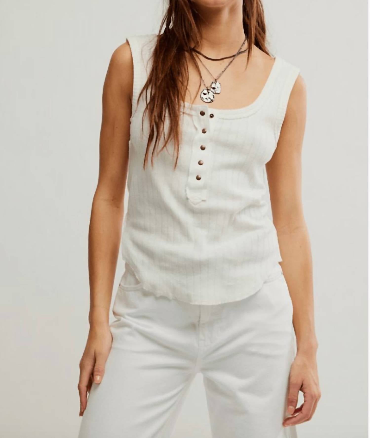 

Топ Bryson Henley белый Free People