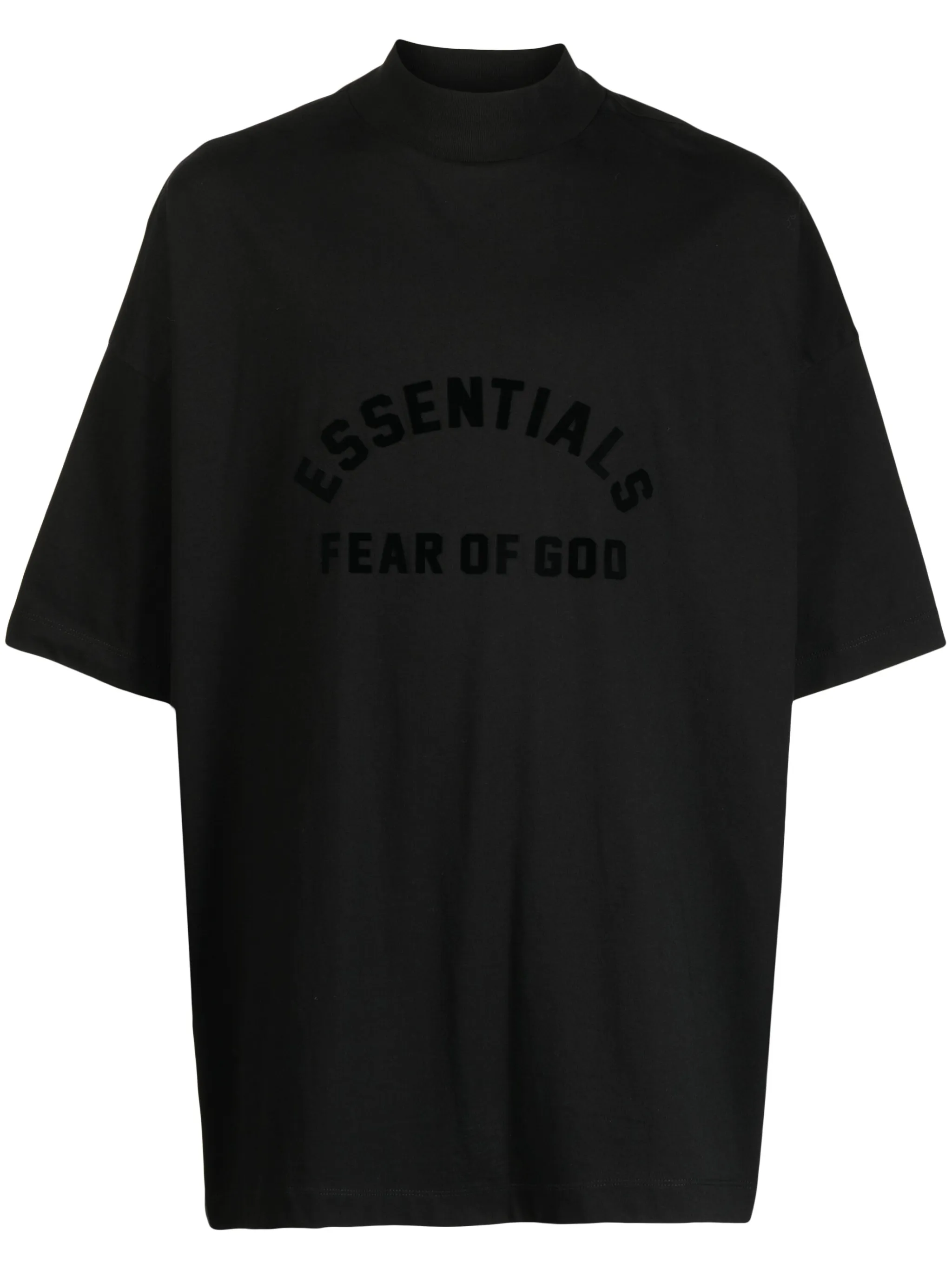 

Футболка с приспущенными плечами и логотипом Fear Of God Essentials, черный