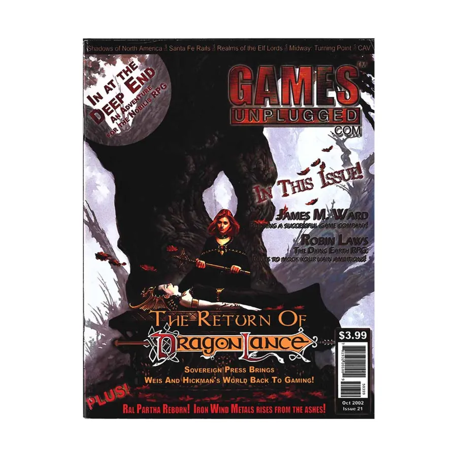 

Журнал #21 "The Return of Dragonlance, Nobilis Scenario", Games Unplugged Magazine