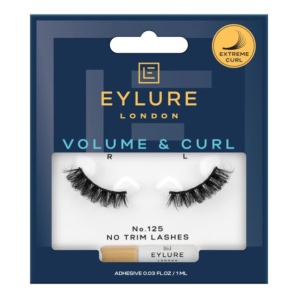 

Накладные ресницы с клеем, 1 упаковка. Eylure Volume&Curl 125