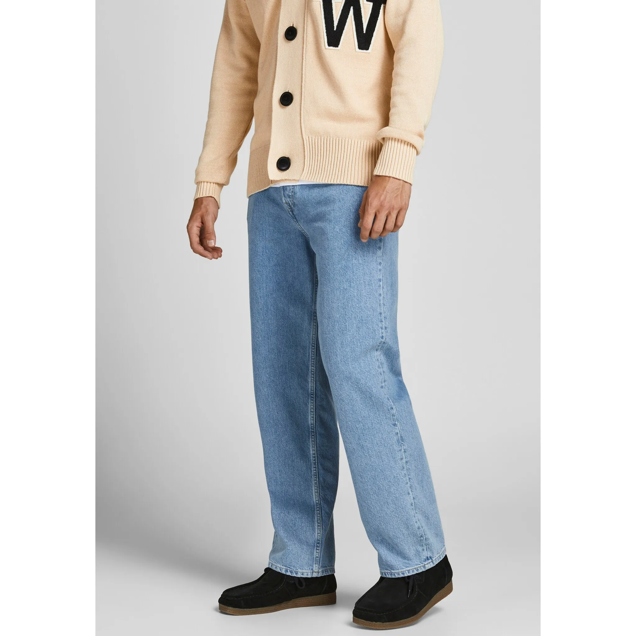 

Джинсы свободного кроя Jack & Jones "JJIEDDIE JJORIGINAL MF 710", голубой