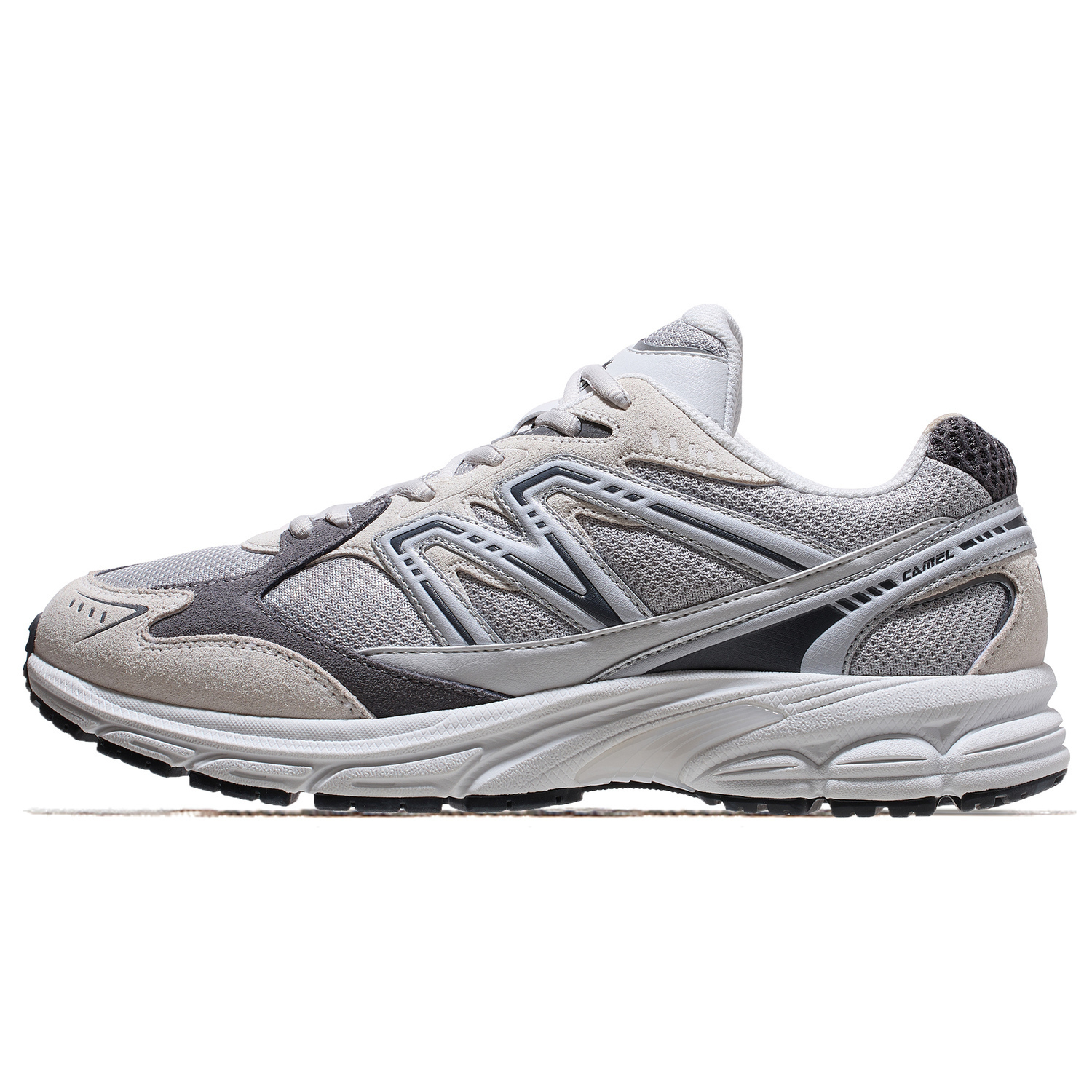 

CAMEL Скользоустойчивые износостойкие мужские низкие беговые кроссовки Mud Gray/Slate Gray, цвет Mud Gray/Slate Gray