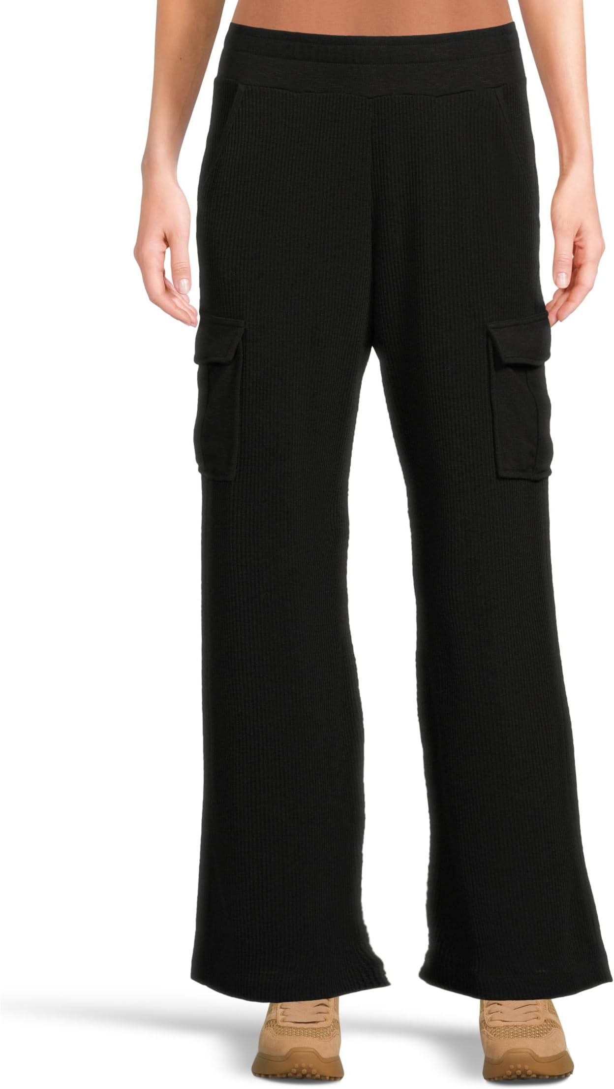 

Брюки Michael Stars Avery Ribbed Cargo Pants, черный