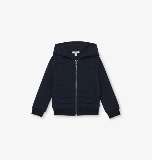 

Пуховик Taylor hybrid с капюшоном из хлопковой смеси 3-13 лет Reiss, синий