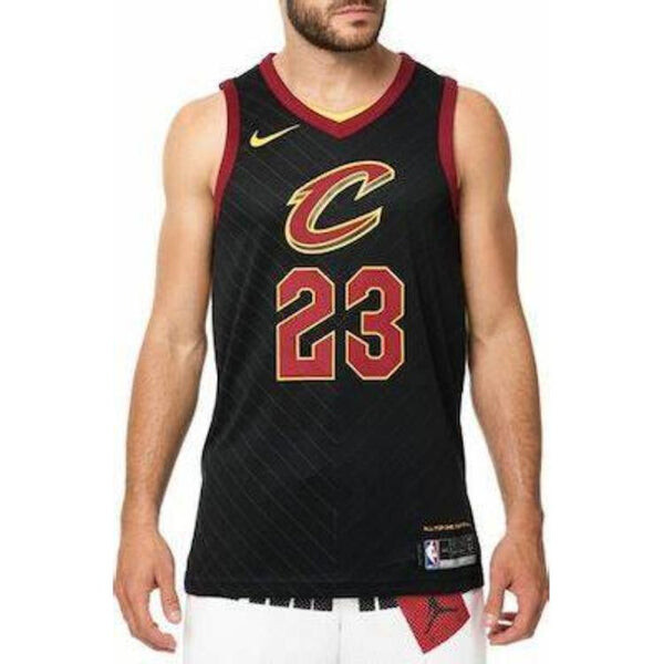 Спортивная футболка nba lebron james statement edition au player edition basketball jersey black Nike, черный — фото 3