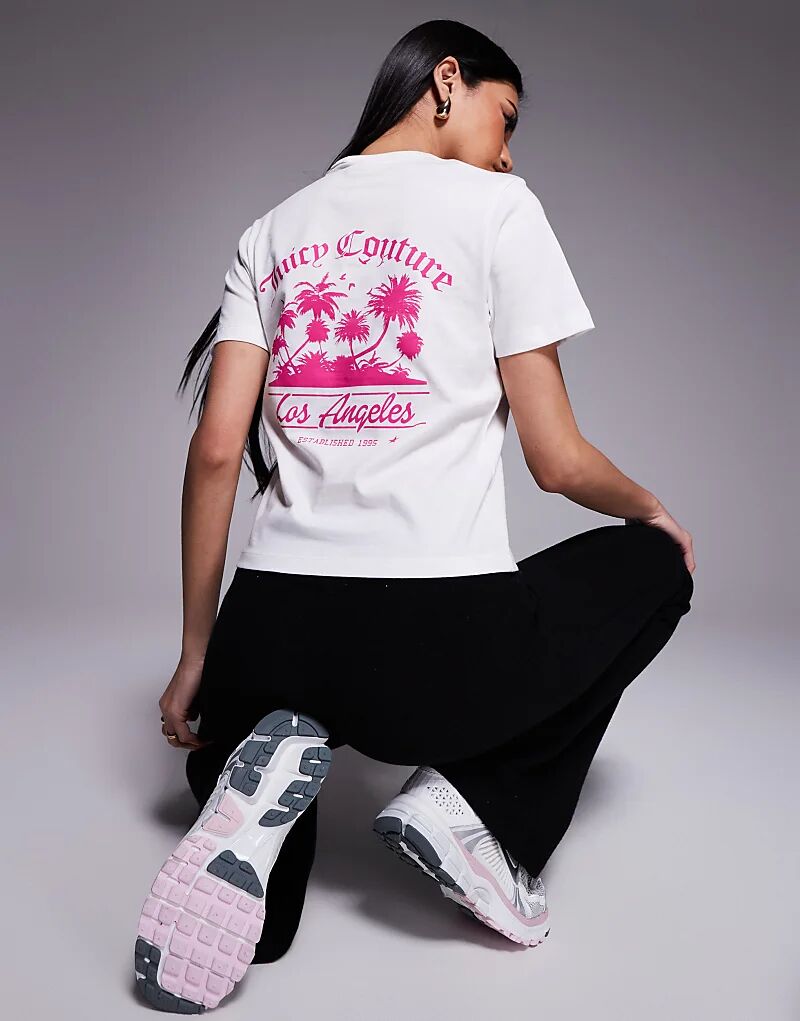 

Футболка Juicy Couture la beach girlfriend белого цвета