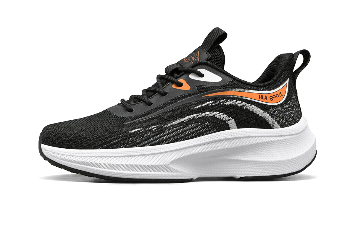 

HLA Мужские повседневные кроссовки низкие бело-синие черно-белые, цвет Black White