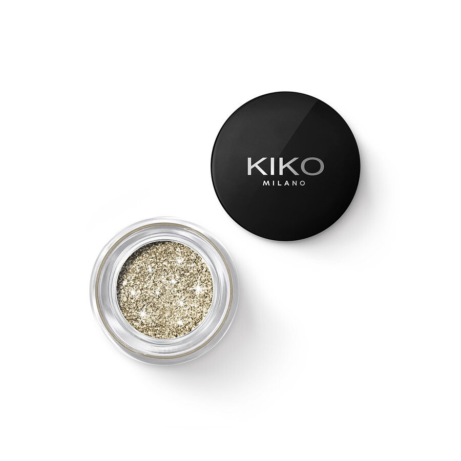

Kiko Milano, Stardust Eyeshadow, Гелевые тени для век с биоразлагаемым блеском 02 True Gold, 3,5 г