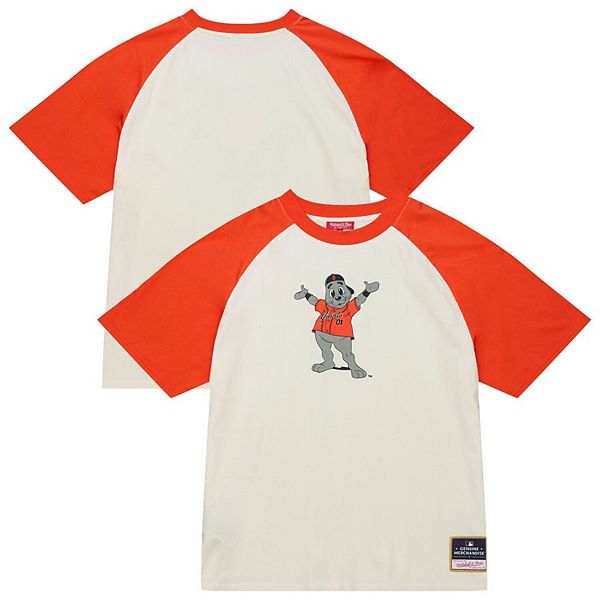 

Женская футболка raglan san francisco giants цвета cream Mitchell & Ness