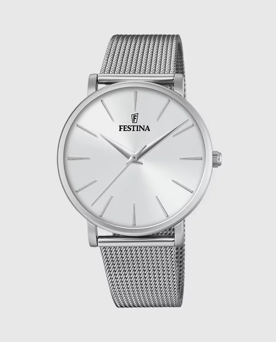 

F20475/1 Женские часы Boyfriend из серебряной стали Festina, серебряный