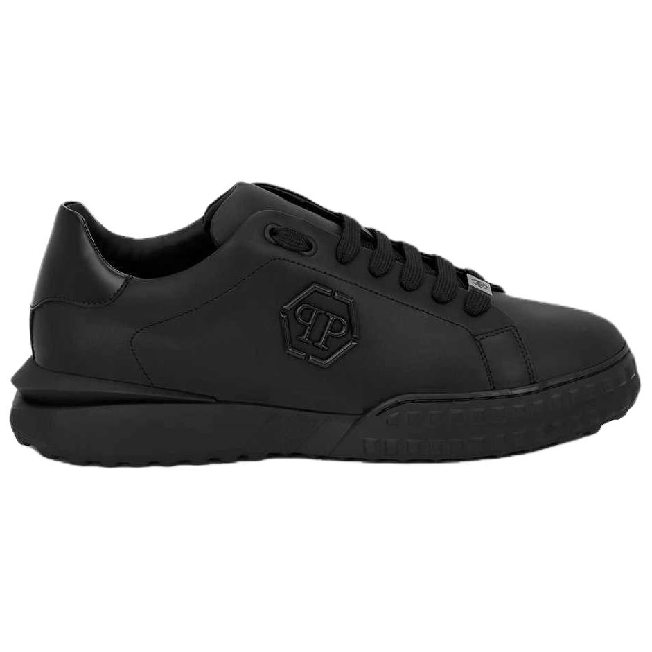 PHILIPP PLEIN Кроссовки для скейтбординга низкие из коровьей кожи унисекс Black — фото 3