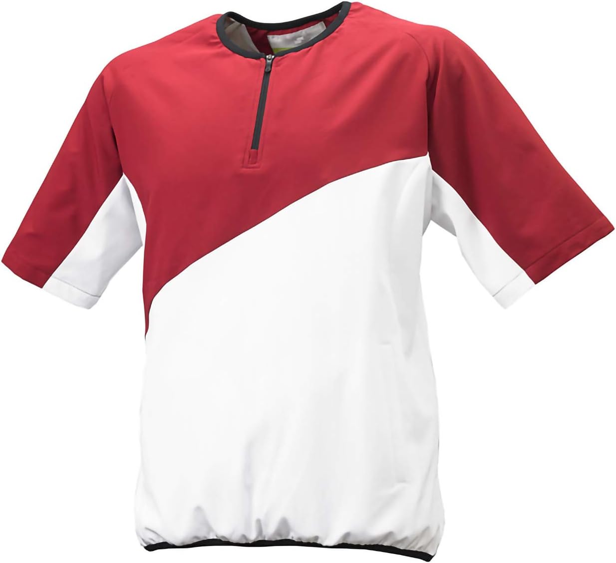 

Мужская бейсбольная футболка SSK с короткой застежкой-молнией до середины груди, для кросс-тренинга, с коротким рукавом, белый