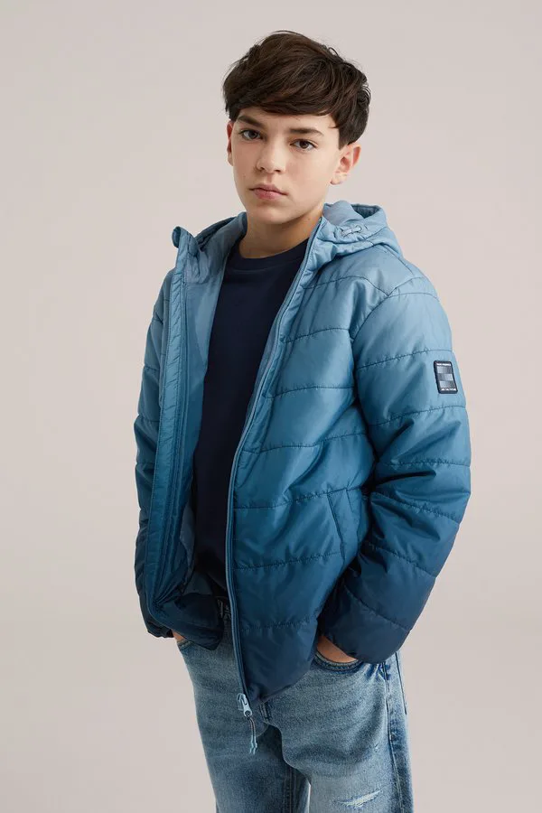 Зимняя куртка We Fashion, Greyish Blue — фото 2