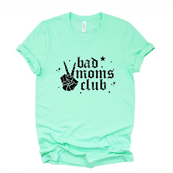 

Футболка Bad Moms Club Skeleton с коротким рукавом Simply Sage Market, Mint