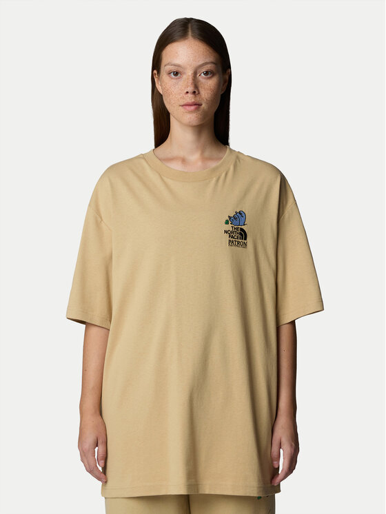 

Футболка оверсайз Unisex Mountain Cleanup NF0A8C4D The North Face, бежевый