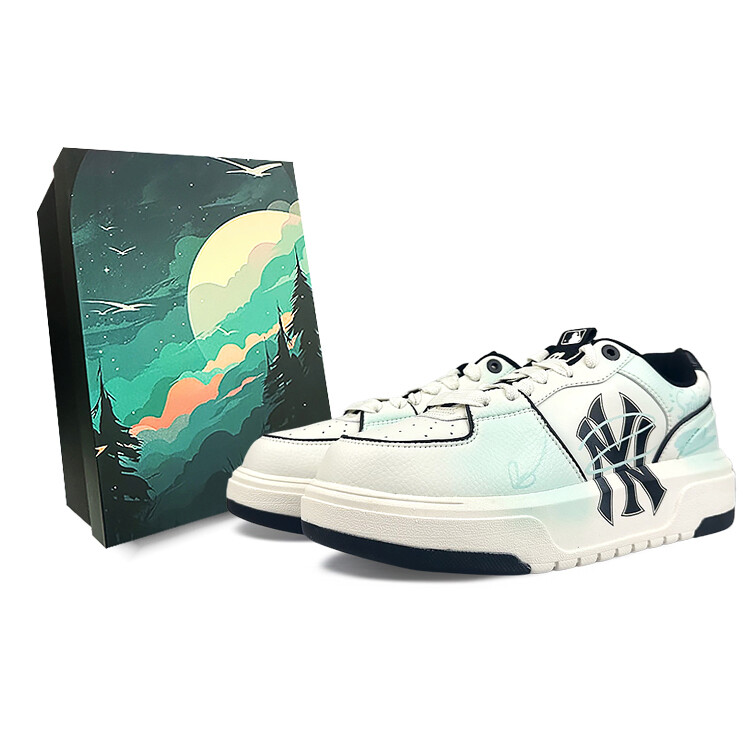 

Кроссовки MLB Chunky Liner Skateboarding Shoes Unisex Low-top Green/black, белый