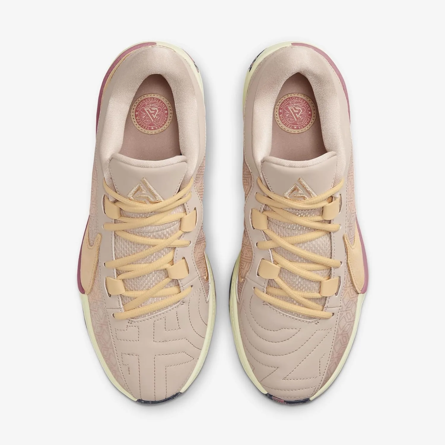 Мужские баскетбольные кроссовки Nike Zoom Freak 5, ягодный — фото 4