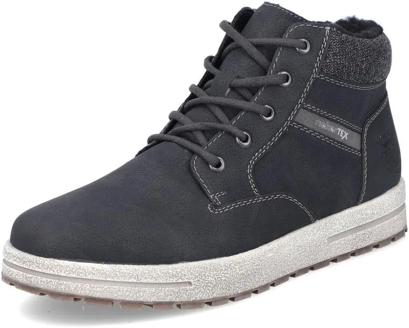 Rieker RiekerTEX 30741 Мужские кроссовки на шнуровке, водоотталкивающие,, Black 00