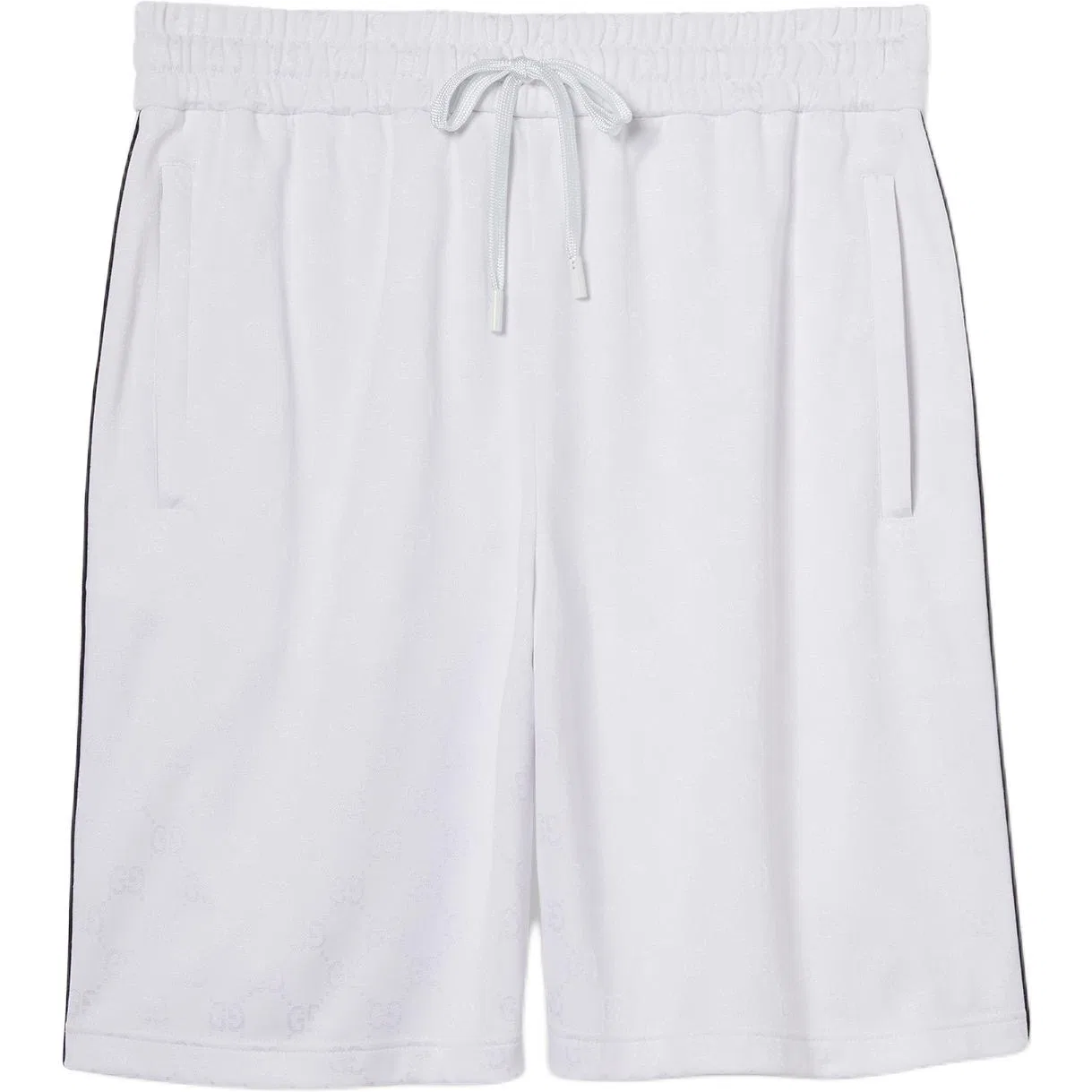 Шорты GUCCI Gg White на завязках, мужские, летние, белые