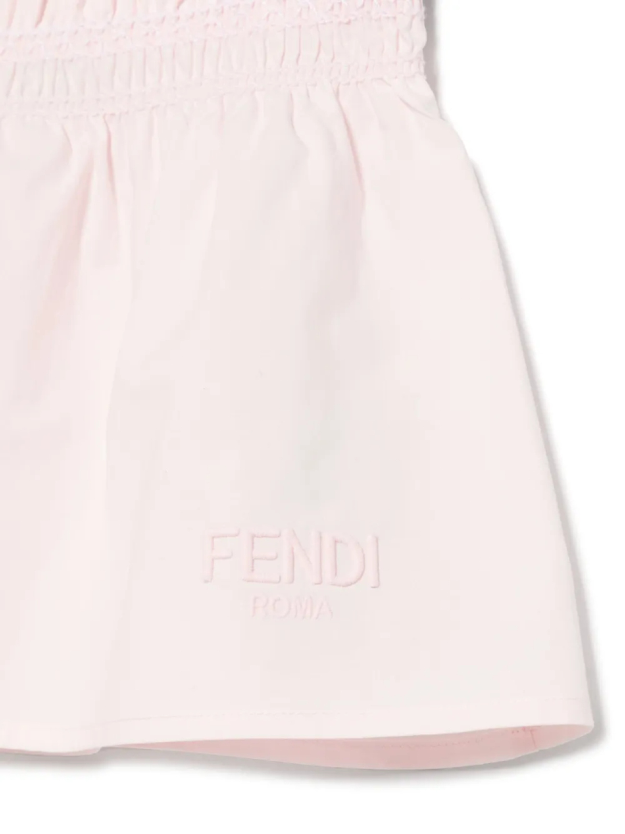 Поплиновая юбка Fendi Kids, розовый — фото 3