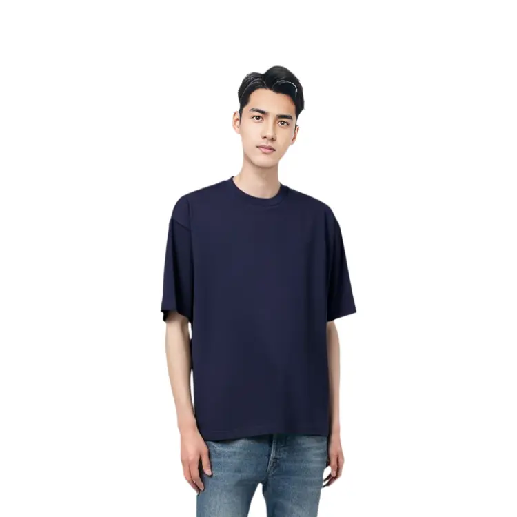 Футболка унисекс 69 темно-синяя Uniqlo, темно-синий — фото 2