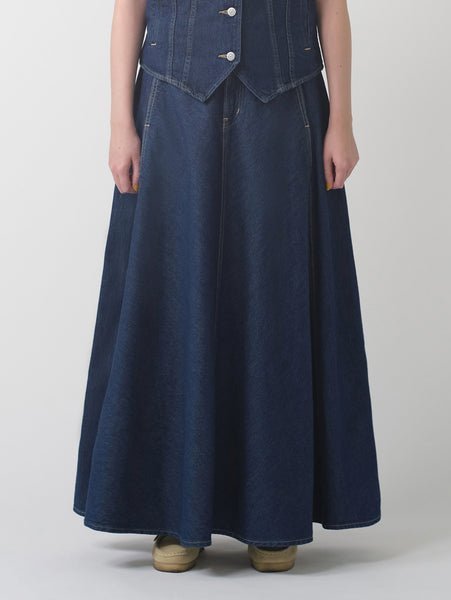 Юбка XL, темно-синего цвета Levi's, Dark Indigo - Flat Finish