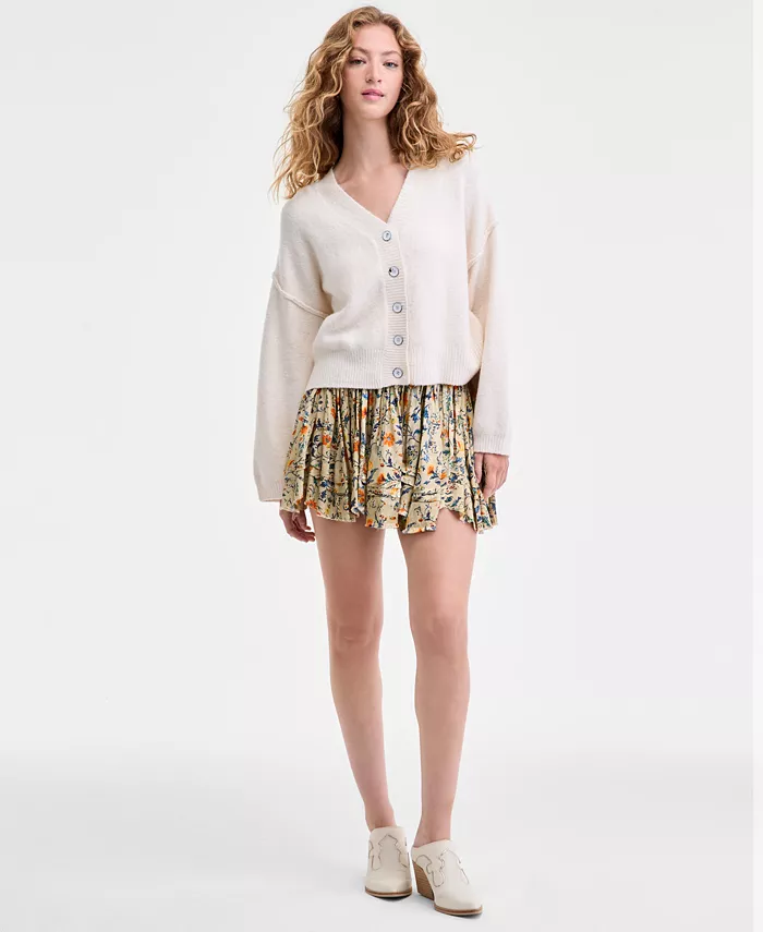 

Женская мини-юбка с принтом Third Charm Free People, зеленый