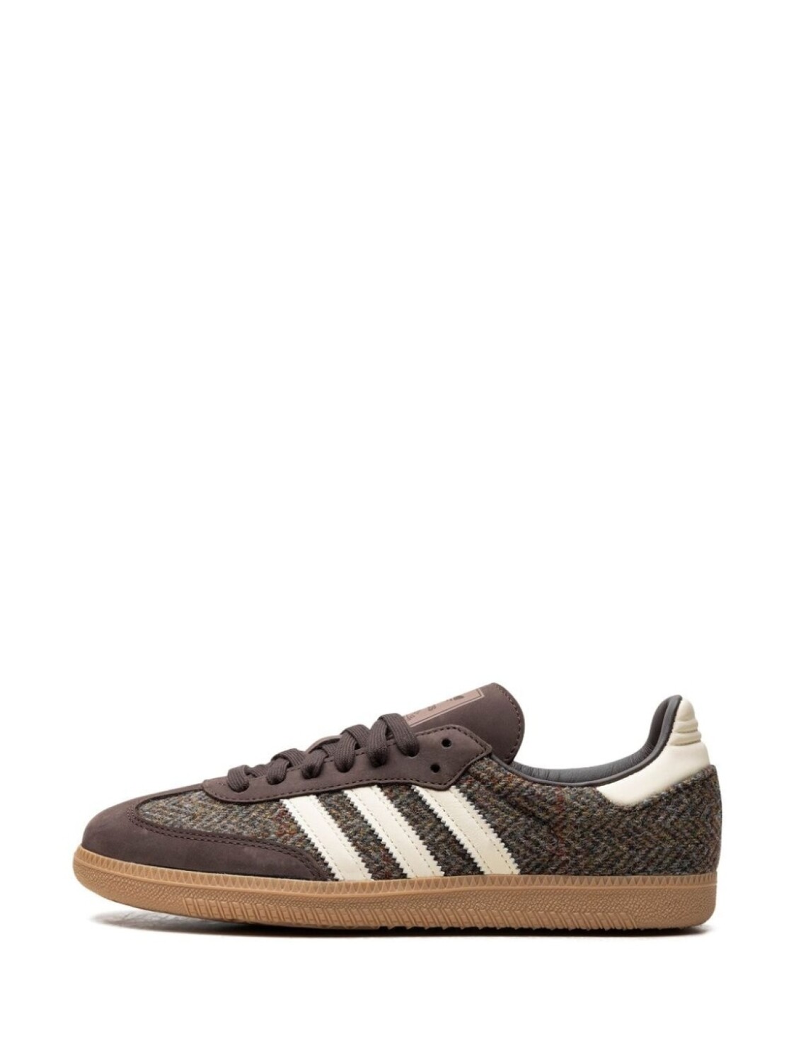 Кроссовки adidas Samba OG Tweed Pack "Темно-коричневый/Кремово-белый/Камедь", коричневый — фото 4