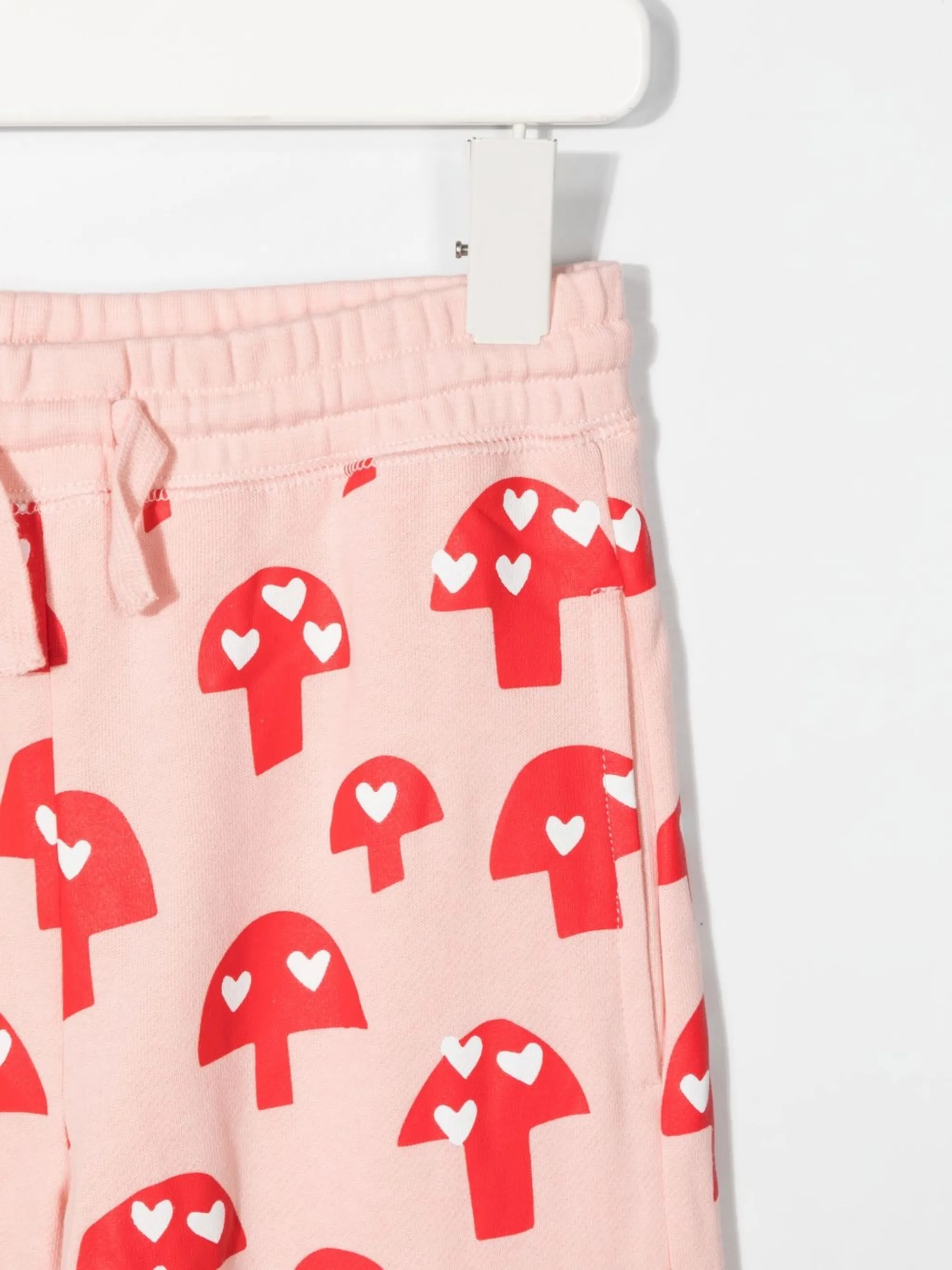 Джогеры с принтом Mushroom Stella Mccartney Kids, розовый — фото 3
