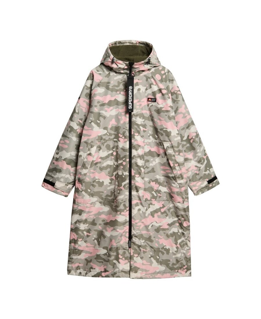 

Пальто межсезонное Superdry, розовый