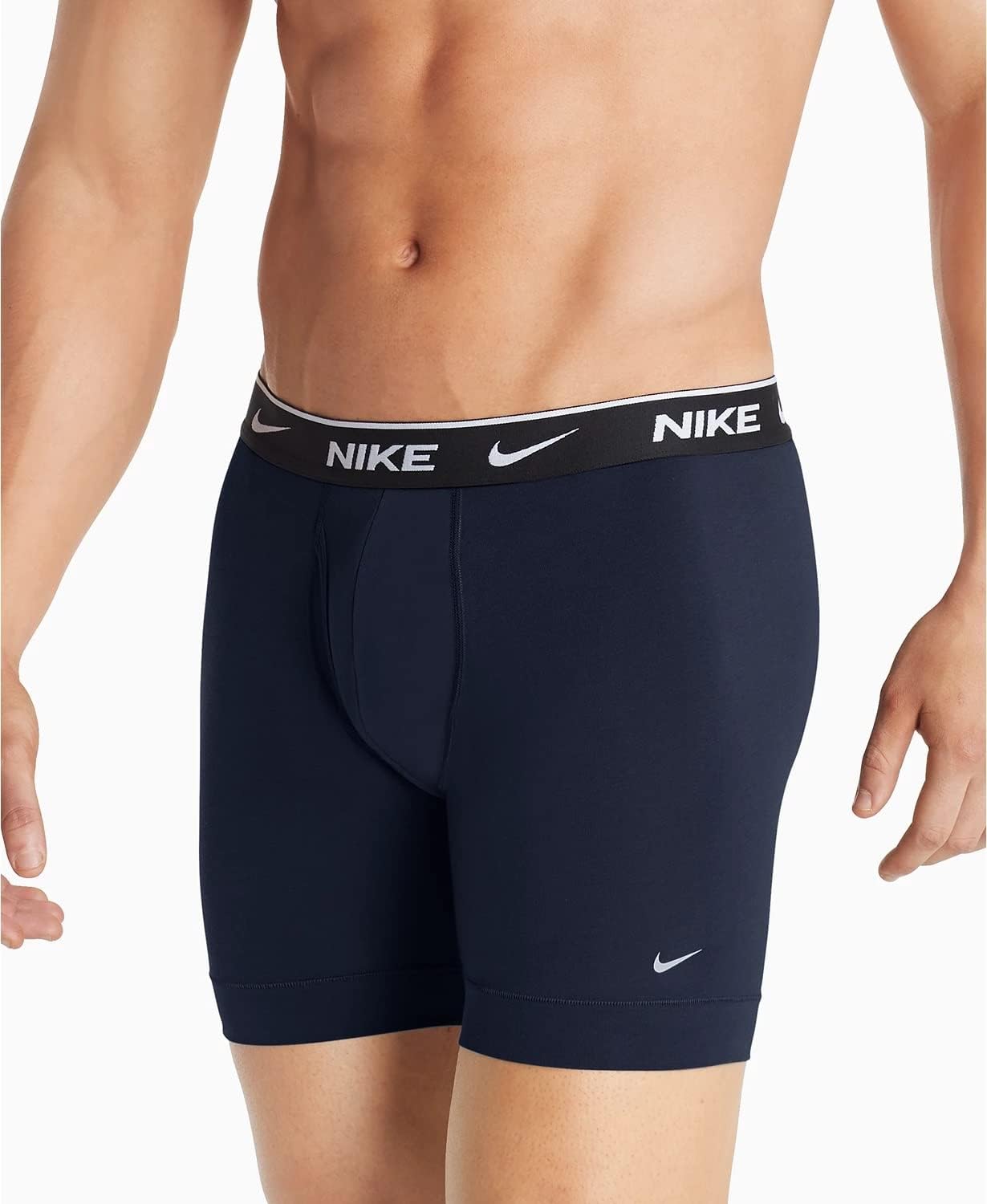 

Мужские трусы-боксеры Nike Essential Cotton Stretch W/Fly (3 шт.), Black(Ke1107-475)/O_R