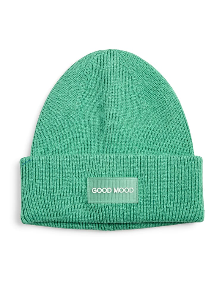 

Pieces Зеленая вязаная шапка