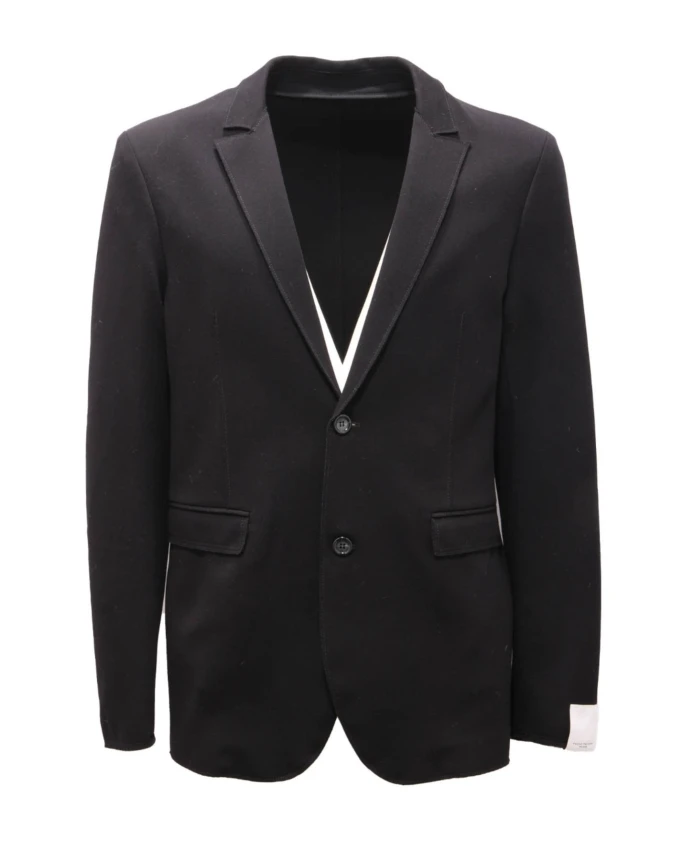 

Трикотажная куртка с необработанными краями Paolo Pecora, черный