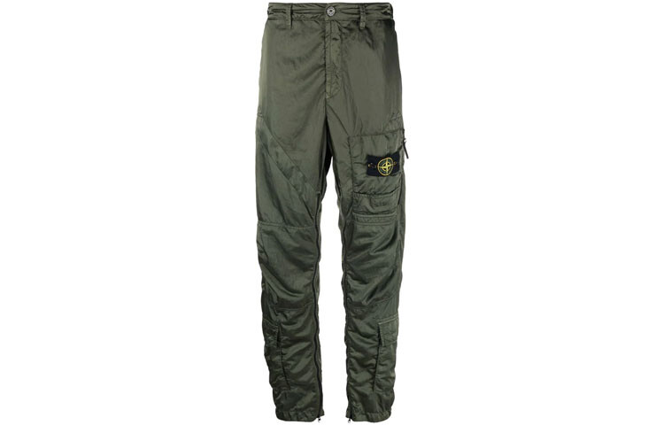 Брюки мужские Stone Island на пуговице, зеленый