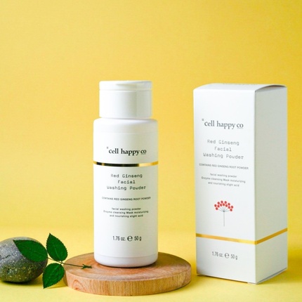 

Энзимная пудра для умывания лица Cellhappyco с красным женьшенем, 50 г Cellhappy Co.