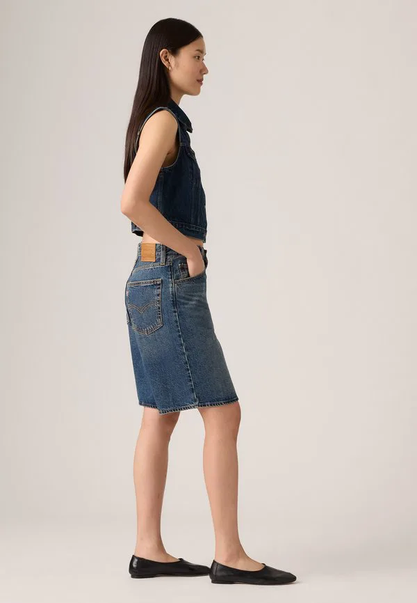 Широкие джинсовые шорты в стиле «папины шорты» Levi'S, Hinged Heart Jort — фото 4