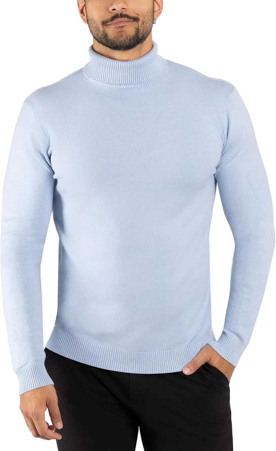 

X RAY мужская водолазка, мягкий slim fit пуловер