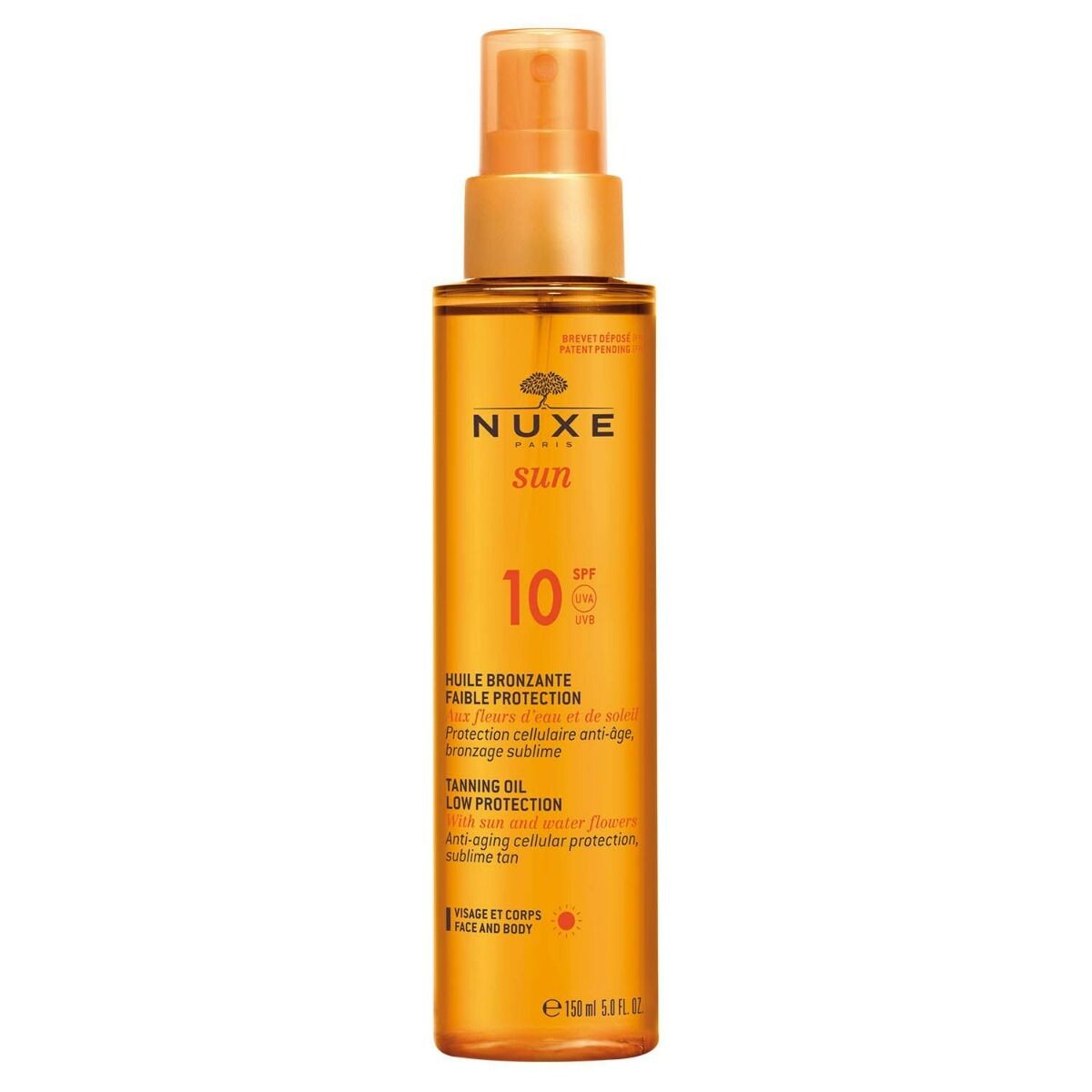 

Nuxe Sun SPF10 масло для загара, 150 ml
