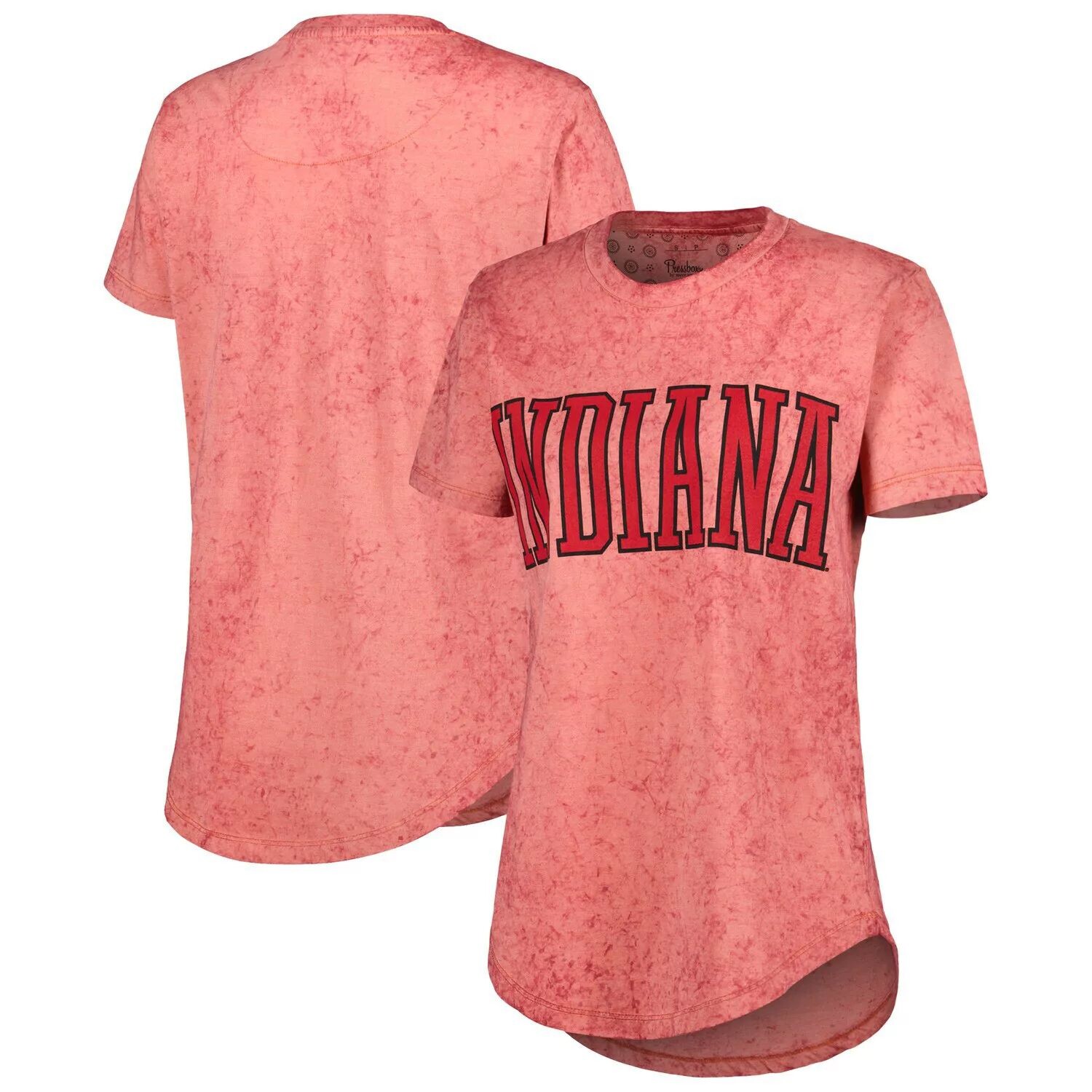 

Женская выгоревшая на солнце футболка Crimson Indiana Hoosiers Southlawn для прессы