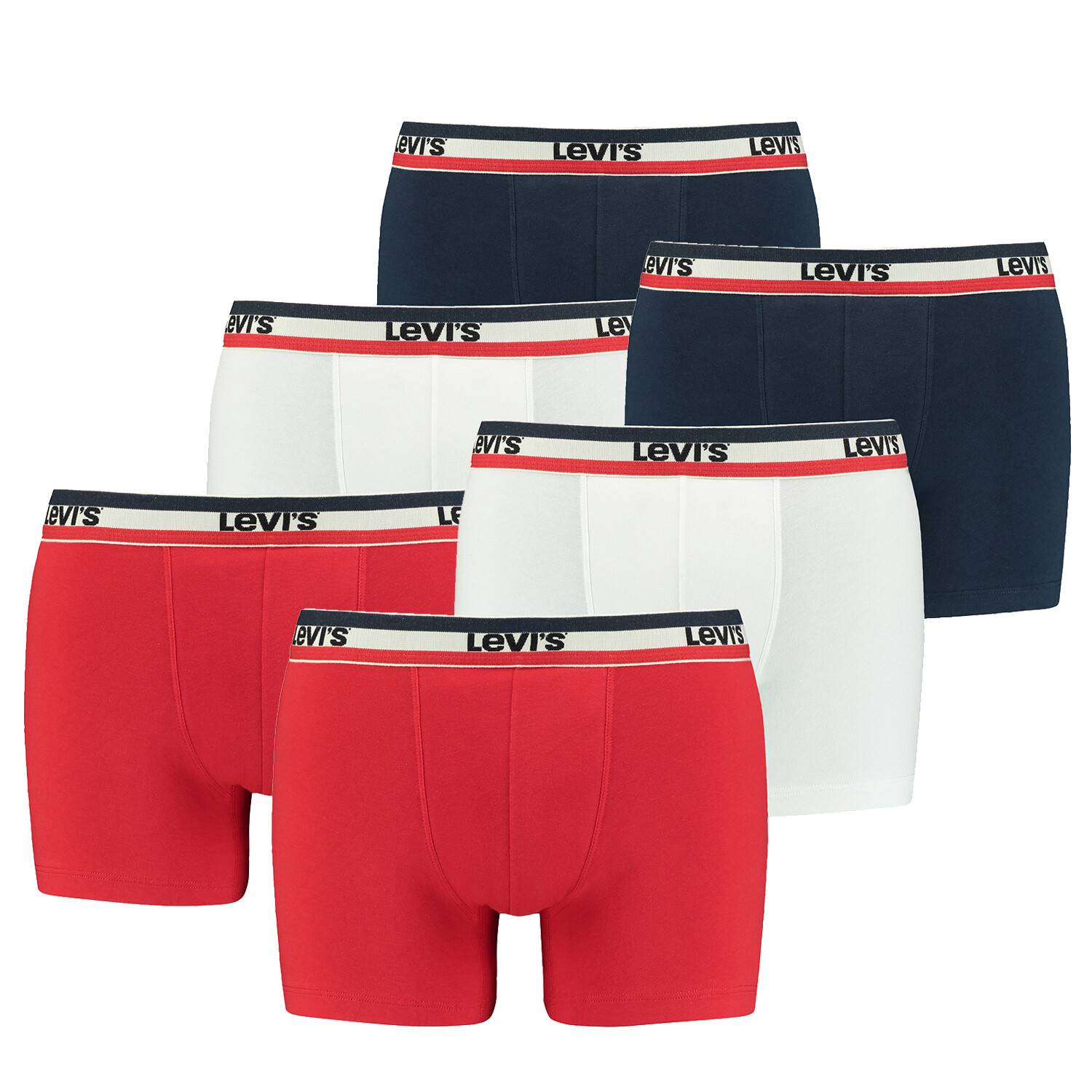 

Боксеры Levi´s Boxershorts LEVIS Men Sprtswr Logo Boxer 6P, белый
