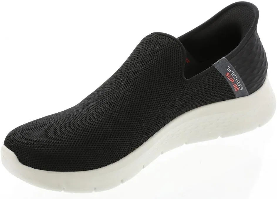Мужские слипоны Skechers Hands Free: Go Walk Flex No Hands Sneaker Sneakers, Black Grey — фото 4